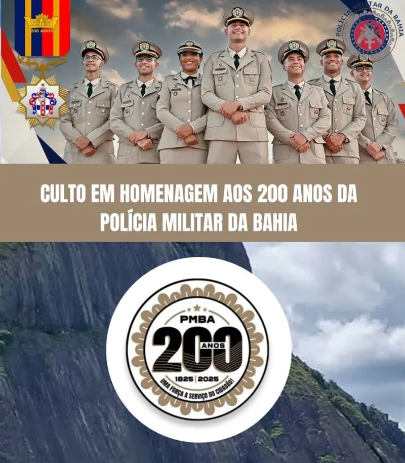 Culto celebrará os 200 anos da PMBA na Igreja Batista Lagoinha de Itamaraju