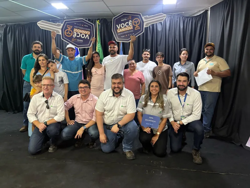 Morador de Itabatã é premiado pela Suzano como melhor motorista carreteiro