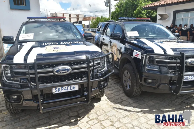 Unidades da 8ª COORPIN recebem novas viaturas para reforço da Polícia Civil na Costa das Baleias