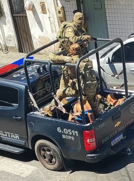 Cinco  suspeitos tombam em confronto com o BOPE  em Salvador 