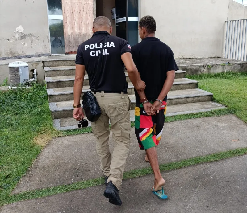 Polícia Civil prende integrante de facção e foragido da justiça por estupro de vulnerável na cidade de Eunápolis