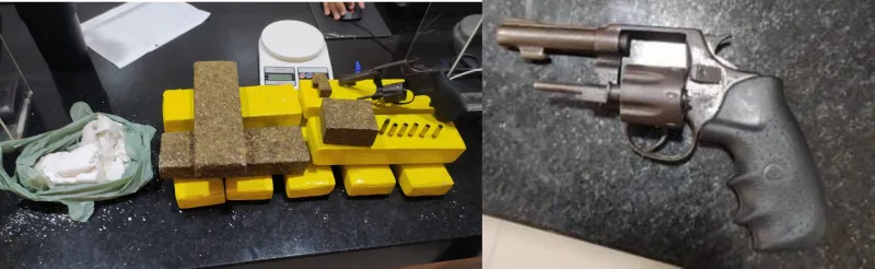    Policiais da 7ª CIPM apreendem arma de fogo e grande quantidade de drogas em Eunápolis