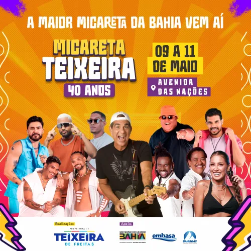 Micareta de Teixeira 2025: veja a programação completa do evento que promete agitar o extremo sul da Bahia