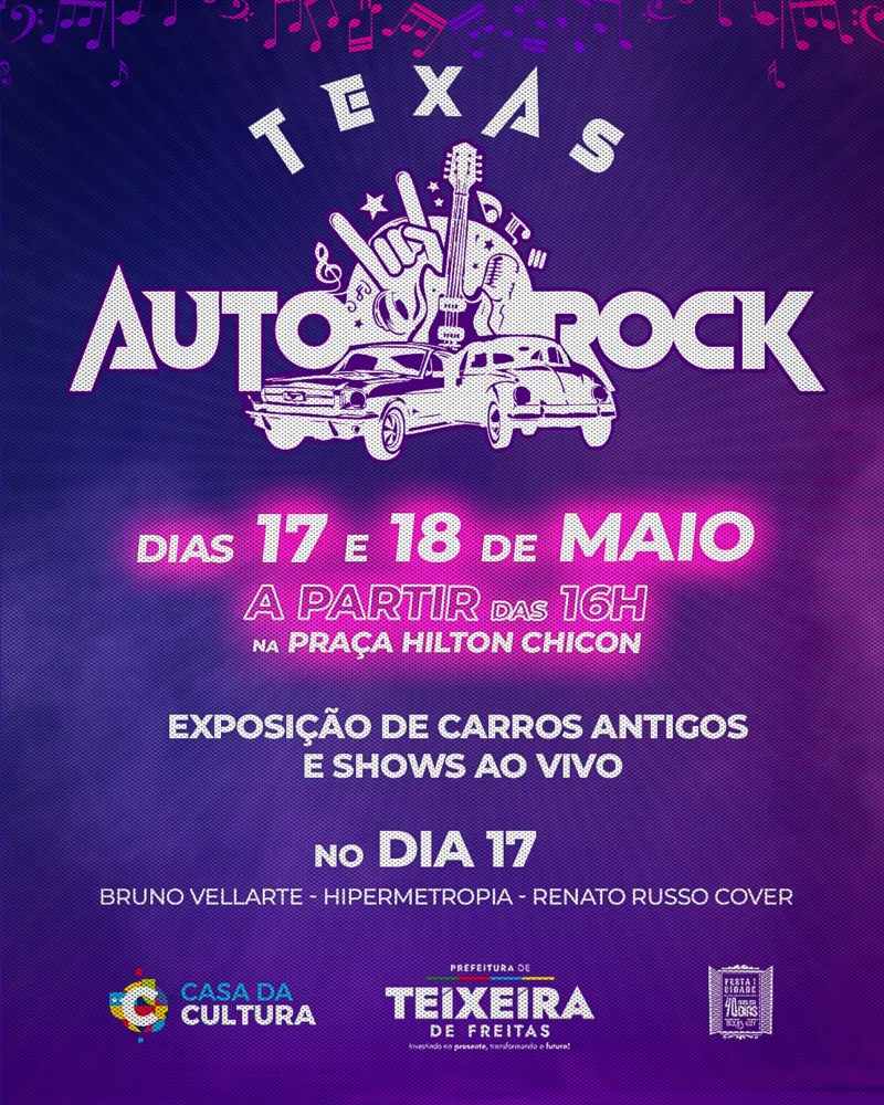 Vem aí o Texas Auto Rock! Um Evento Imperdível em Teixeira de Freitas!
