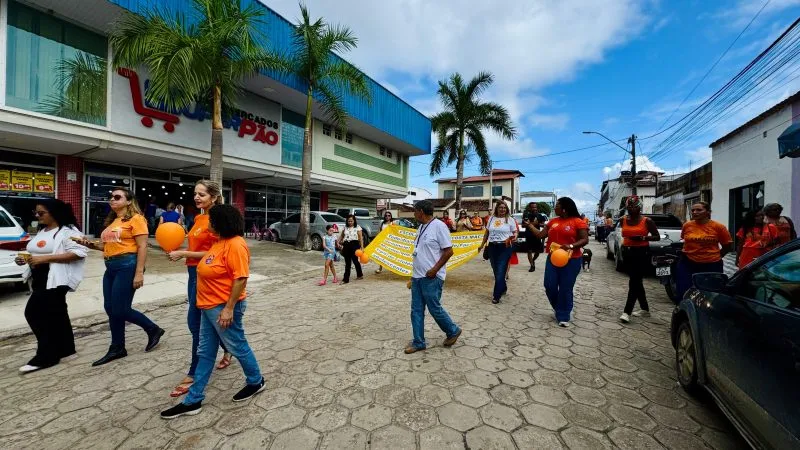 Caminhada em Itabatã reforça ações da campanha “Faça Bonito”, pela mobilização contra o abuso sexual infantil