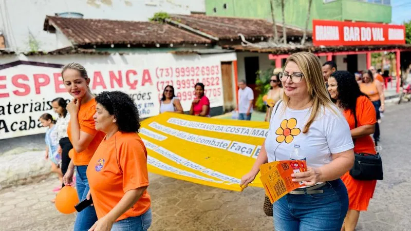Caminhada em Itabatã reforça ações da campanha “Faça Bonito”, pela mobilização contra o abuso sexual infantil