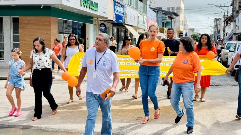 Caminhada em Itabatã reforça ações da campanha “Faça Bonito”, pela mobilização contra o abuso sexual infantil