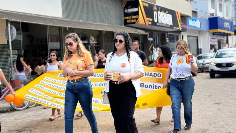 Caminhada em Itabatã reforça ações da campanha “Faça Bonito”, pela mobilização contra o abuso sexual infantil