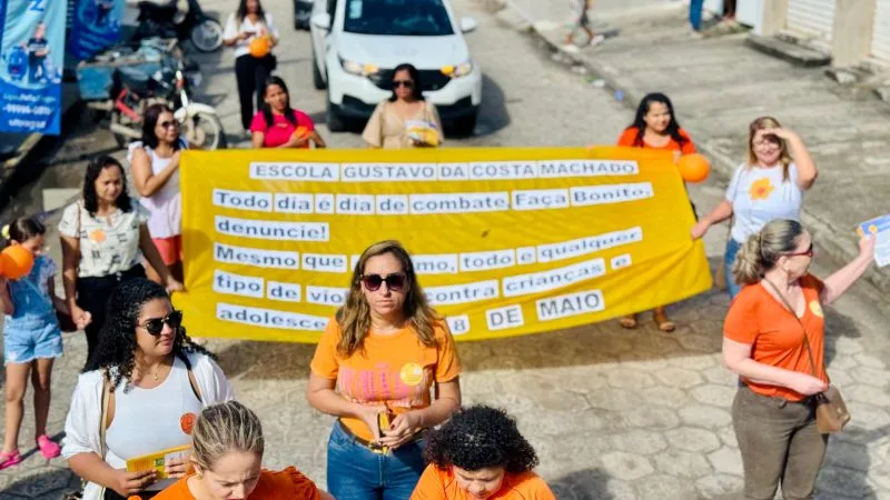 Caminhada em Itabatã reforça ações da campanha “Faça Bonito”, pela mobilização contra o abuso sexual infantil