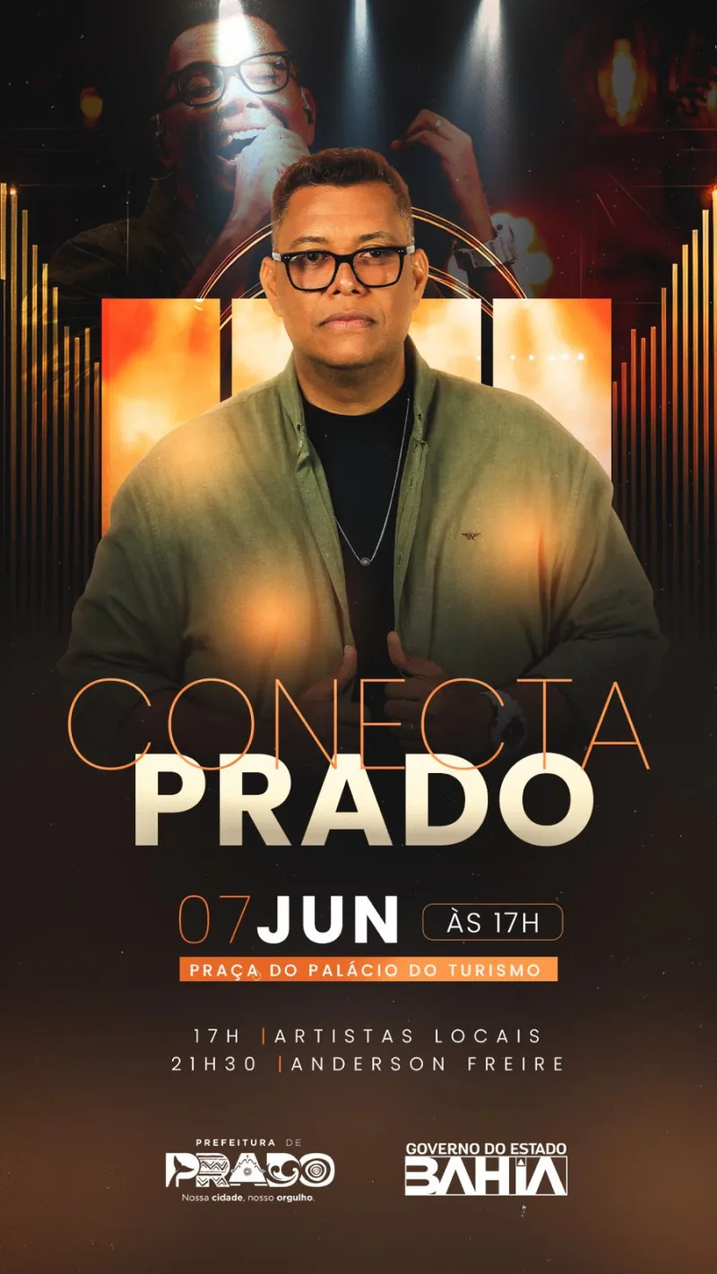 Prado se prepara para noite de fé e emoção com show de Anderson Freire no Conecta Prado