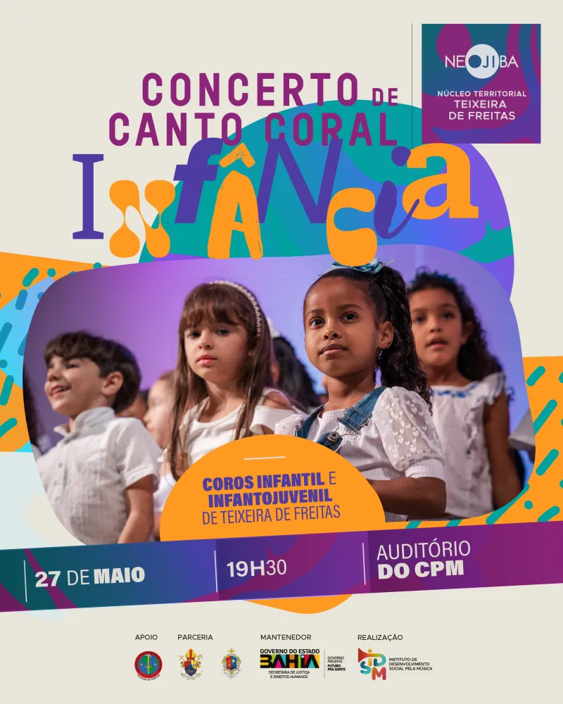 NEOJIBA de Teixeira de Freitas Celebra a Infância com Concerto de Canto Coral
