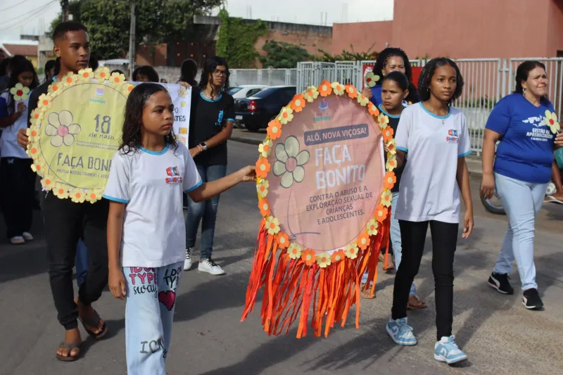 Maio Laranja: Nova Viçosa realiza caminhada contra a exploração sexual de crianças e adolescentes