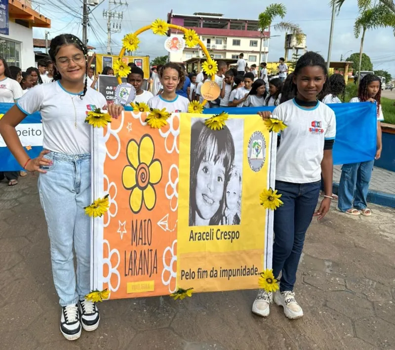 Maio Laranja: Nova Viçosa realiza caminhada contra a exploração sexual de crianças e adolescentes