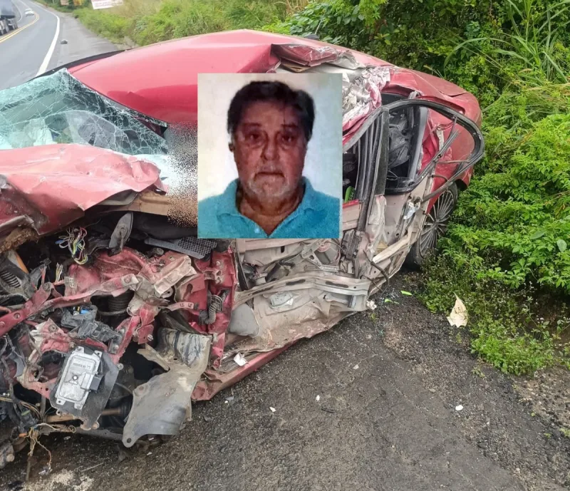 Idoso morre em acidente na BR-101 entre Itamaraju e Itabela 