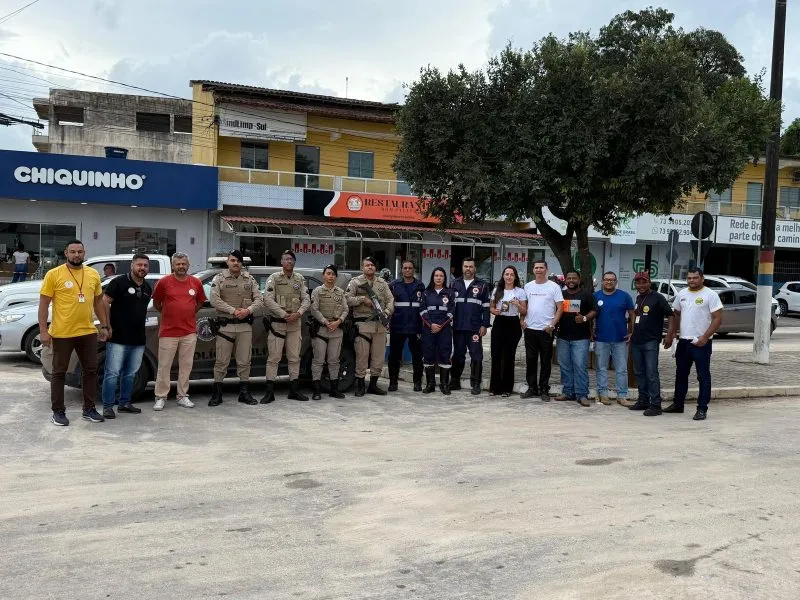 Encerramento da campanha ‘Maio Amarelo’ com blitz educativa sobre trânsito seguro reúne parceiros em Itabatã