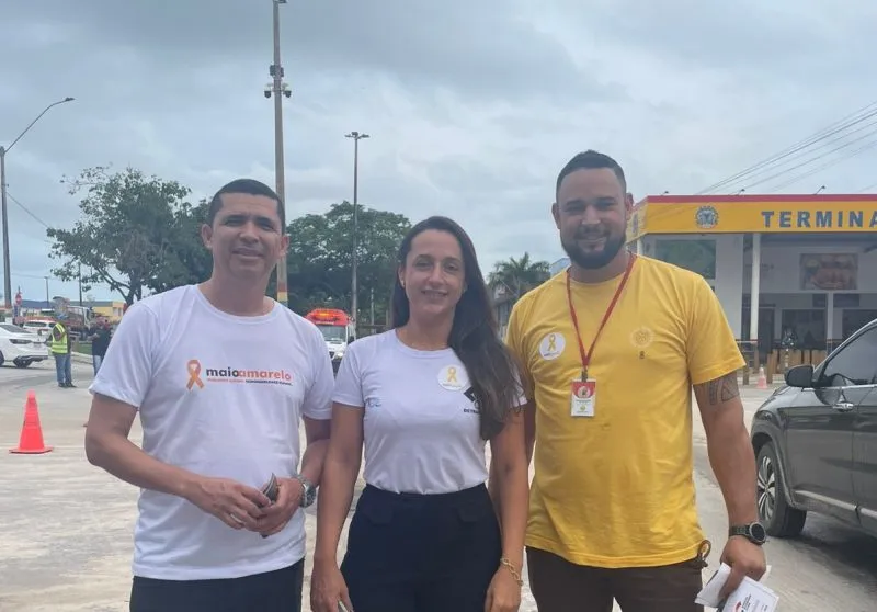 Encerramento da campanha ‘Maio Amarelo’ com blitz educativa sobre trânsito seguro reúne parceiros em Itabatã