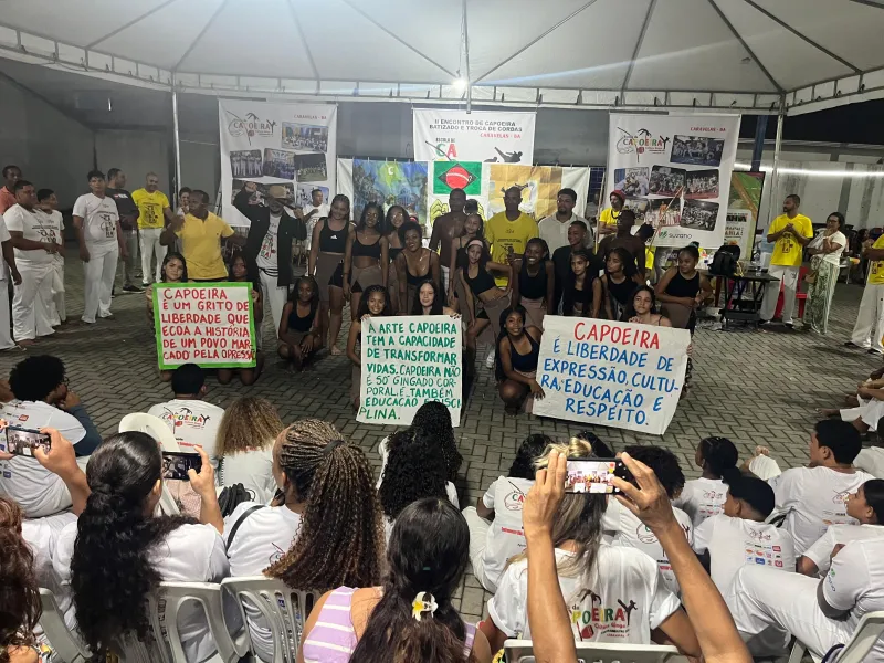Caravelas recebe o 2º Encontro Nacional de Capoeira com grande participação de mestres e praticantes
