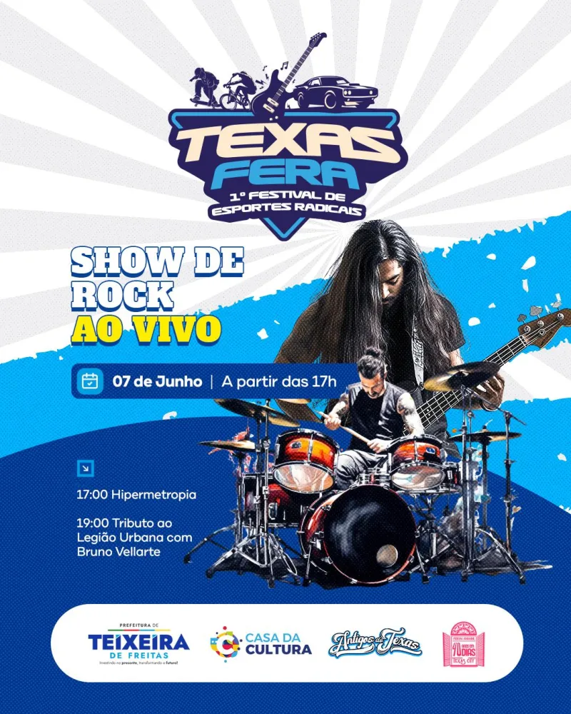 Prepara-se para vicer um dia eletrizante:  VEM AÍ O TEXAS FERA – 1º Fstival de esportes radicais de Teixeira de Freitas 