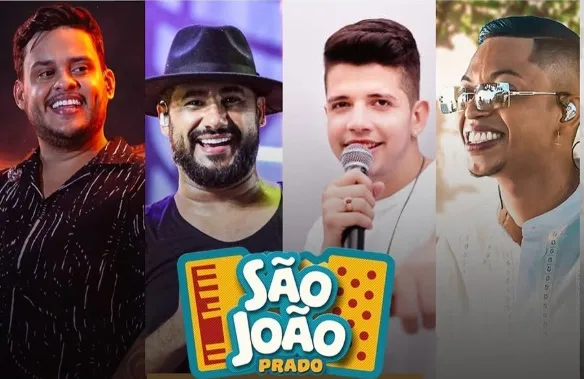 São João de Prado terá Raí Saia Rodada, Thiago Aquino e muito mais