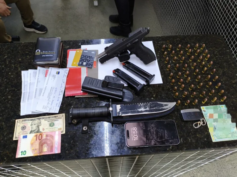 Itaamraju - Homem preso pelo PETO por posse ilegal de arma de fogo e mais de 200 mil em cheques