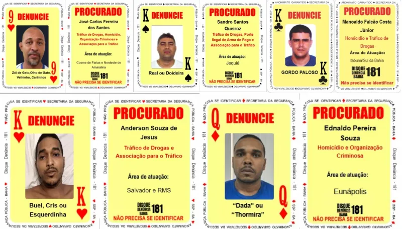 Disque Denúncia de RJ e BA anunciam uma parceria para informações sobre criminosos baianos foragidos