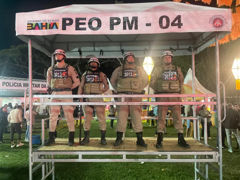 PM garante segurança na primeira noite do 37º Arraiá do Água Fria em Medeiros Neto