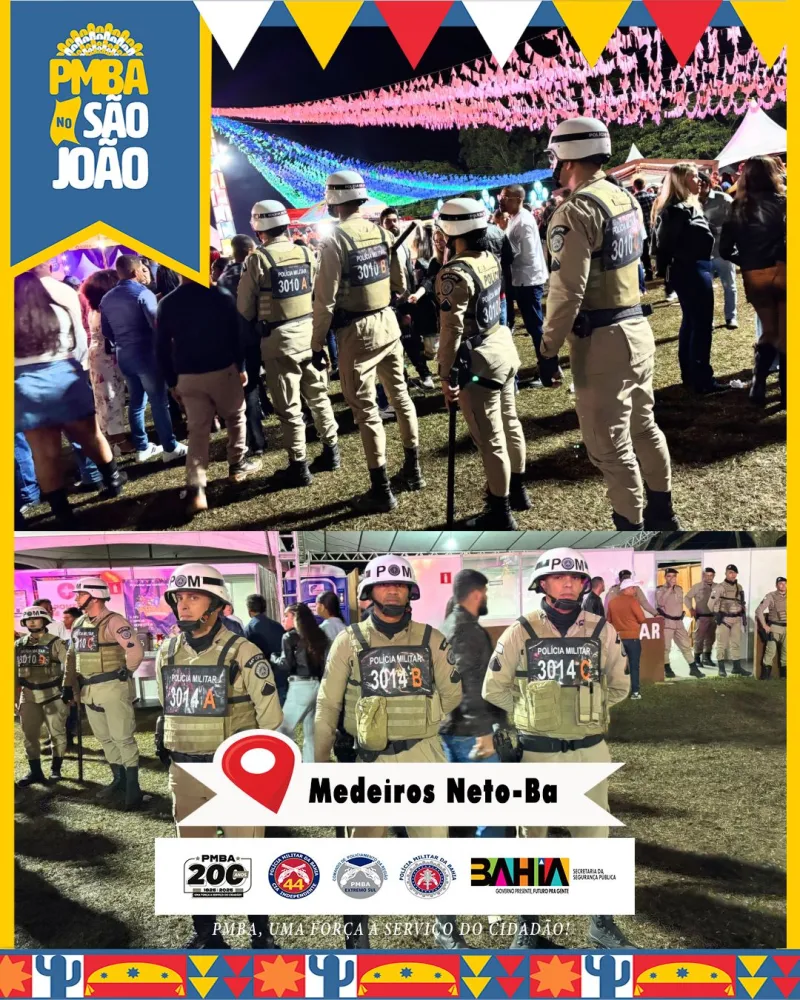 Segunda noite do 37º Arraiá do Água Fria é marcada por tranquilidade e segurança em Medeiros Neto