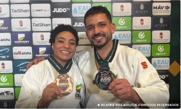 Brasil fatura prata e bronze no 3º dia do Mundial de Judô na Hungria