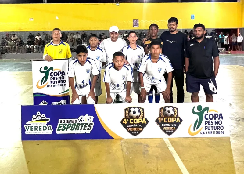 Copa Pés no Futuro e início da Copa Comércio Sub-17 agitam o final de semana em Vereda  