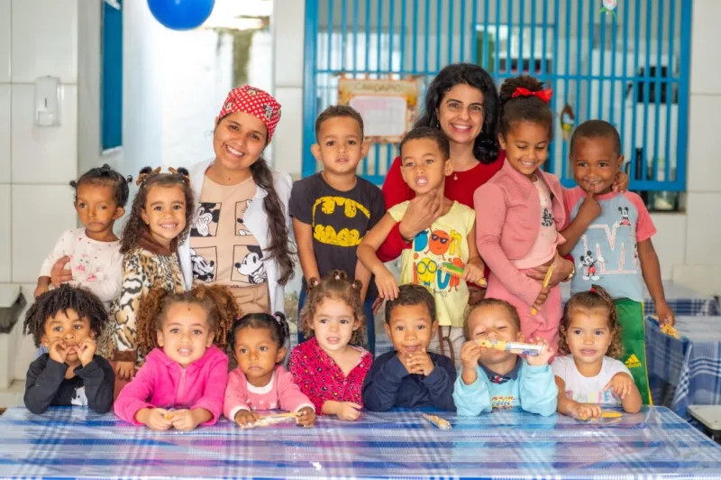 Teixeira de Freitas: crianças da Creche Caminho do Mar participam de ação especial sobre saúde bucal