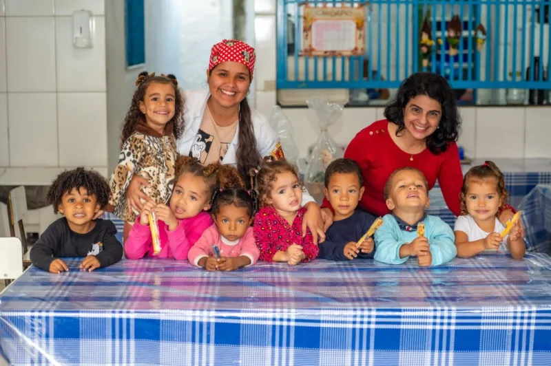 Teixeira de Freitas: crianças da Creche Caminho do Mar participam de ação especial sobre saúde bucal