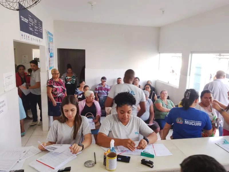 Secretaria de Saúde de Mucuri levou mutirão de glaucoma ao distrito de Itabatã, nesta terça (17)