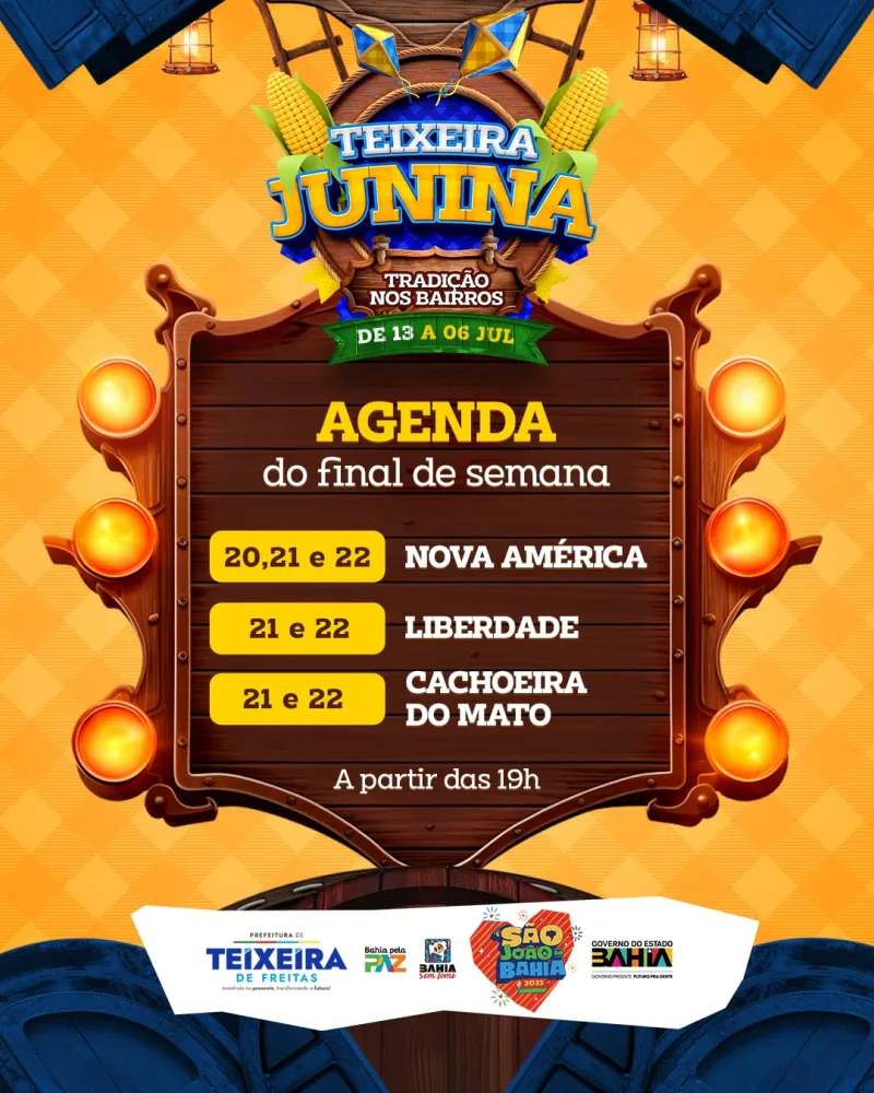 A festança continua! Teixeira Junina agita os bairros neste fim de semana