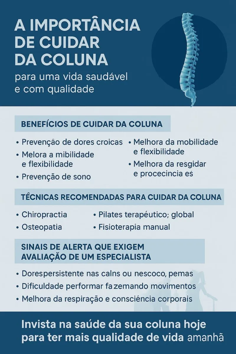 Importância de cuidar da coluna para uma vida saudável e com qualidade