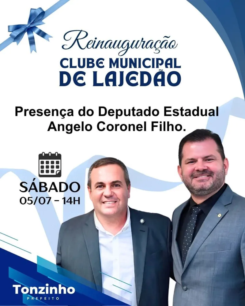Lajedão entrega Clube Municipal totalmente revitalizado à população neste sábado (5)