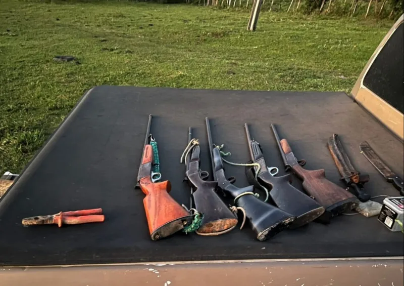 CIPPA/PS realiza apreensão de armas e munições utilizadas por caçadores ilegais em Eunápolis