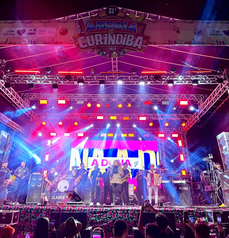31º Arraiá da Curindiba: Segunda noite de shows aquece Vereda apesar do frio com grandes atrações