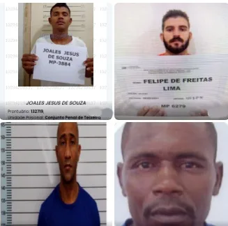 Quatro detentos de alta periculosidade fogem do Presídio de Teixeira de Freitas