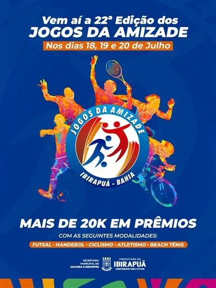 Ibirapuã realiza 22ª edição dos Jogos da Amizade com atletas de mais de 10 cidades