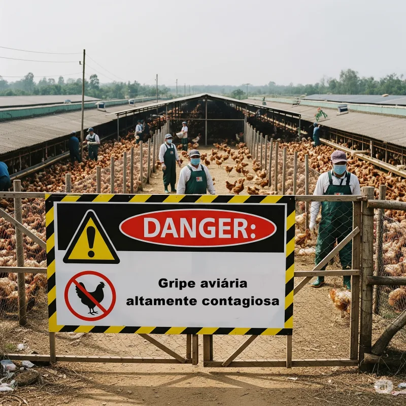 Ceará confirma primeiro caso de gripe aviária H5N1 em aves domésticas