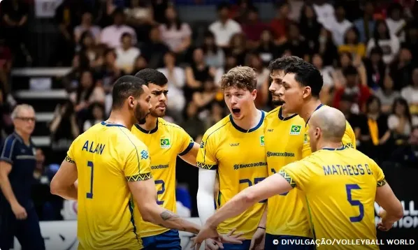 Liga das Nações: Brasil fecha 1ª fase na liderança e mira no mata-mata