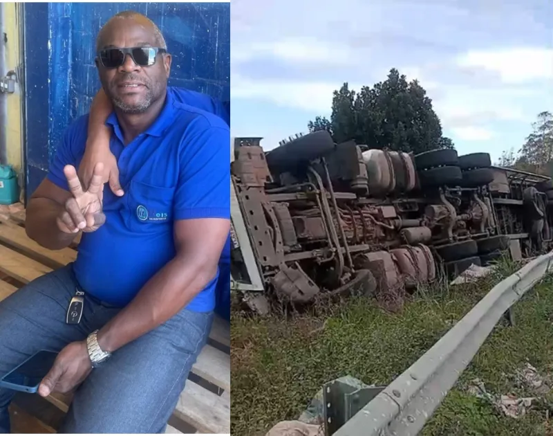 caminhoneiro perde a vida  após carreta tombar na BR 101  na “Curva da Morte”  em Itabela