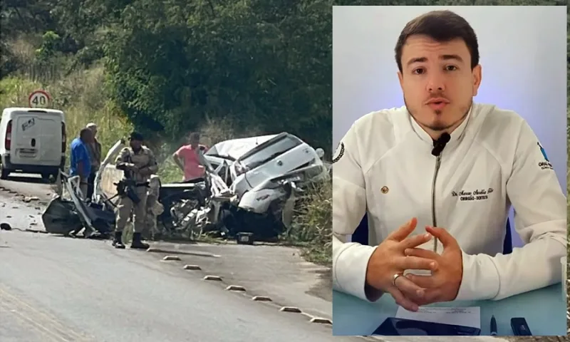 Vídeo - Dentista morre em grave acidente na BA-262, na Bahia
