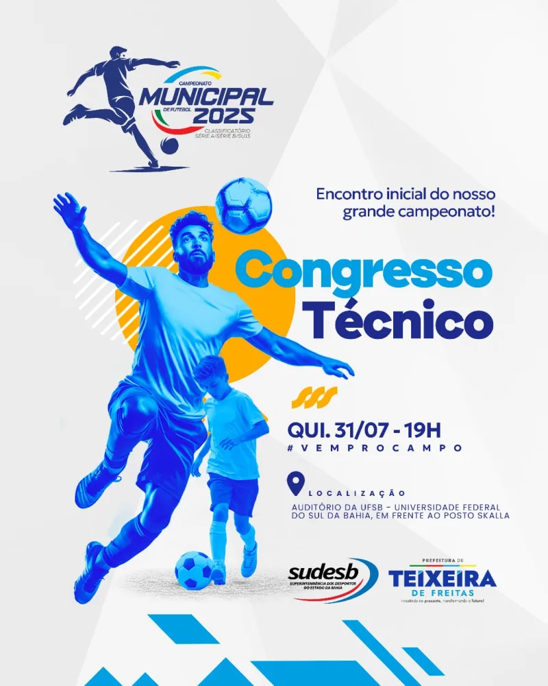 A Largada Foi Dada! Congresso Técnico  marca o ínicío do campeonato municipal  2025 de  Teixeira de Freitas