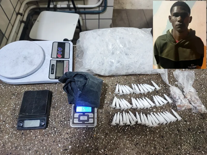 Homem é preso por tráfico de drogas no interior de Medeiros Neto