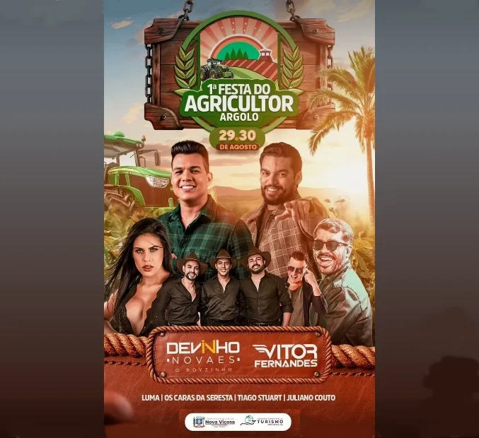 Argolo se prepara para a 1ª Festa do Agricultor com grandes atrações musicais