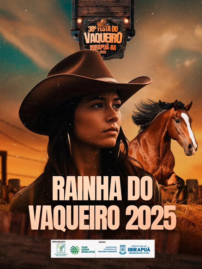Concurso Rainha do Vaqueiro 2025 está com inscrições abertas em Ibirapuã