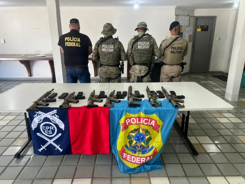 Operação Escudo de Ferro: Forças de Segurança apreendem sete fuzis em Porto Seguro