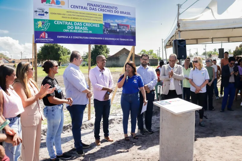 Prado inicia construção de nova creche no bairro São Brás e reforça compromisso com a educação infantil