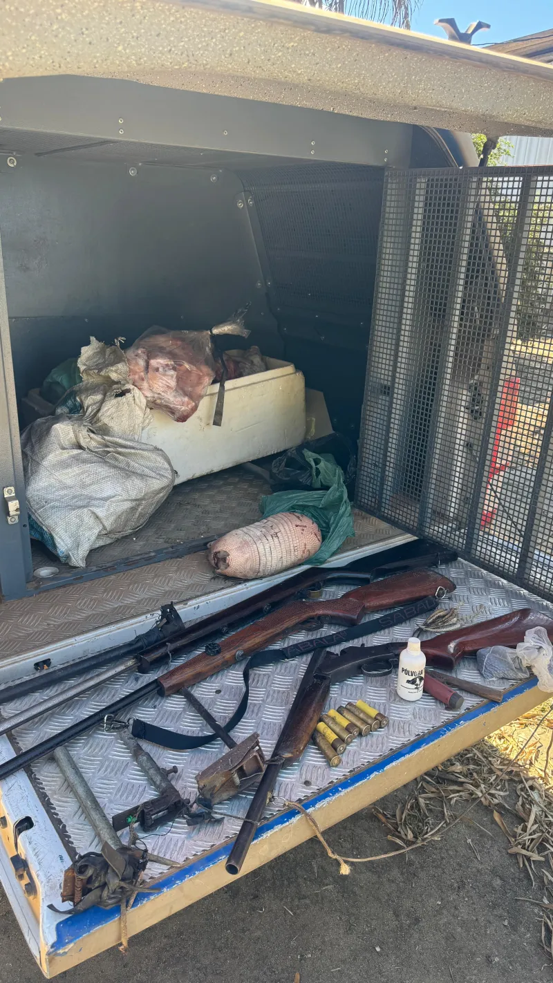Operação da CIPPA desarticula caça ilegal e apreende armas na zona rural de Prado
